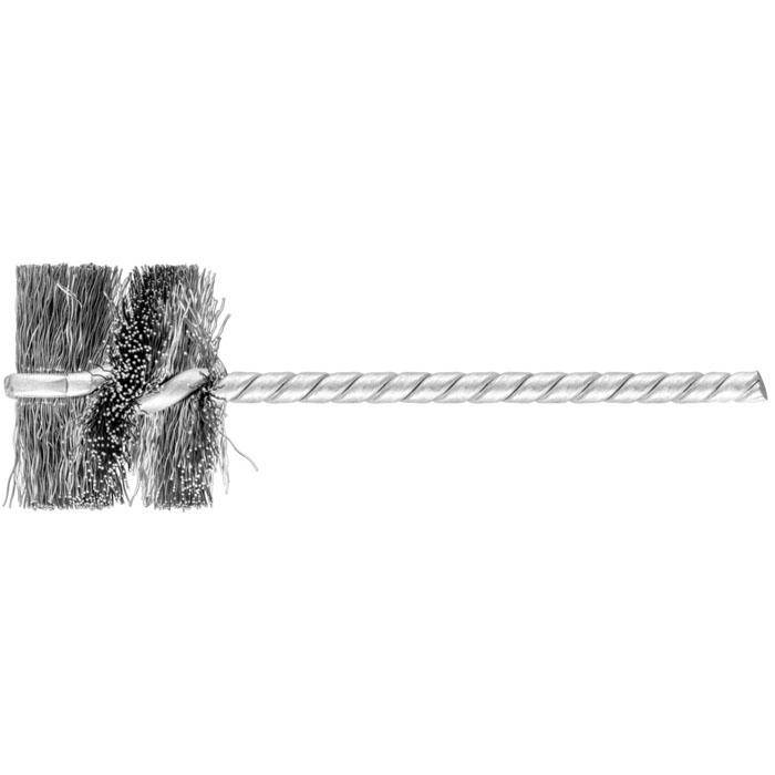 Rohrbürste - PFERD - ungezopft, aus Stahldraht - für Stahl, Baustahl etc. - Bezeichnung IBU 2925/3,8 ST 0,20 - Bürsten-Ø 29 mm - Schaft-Ø 3,8 mm