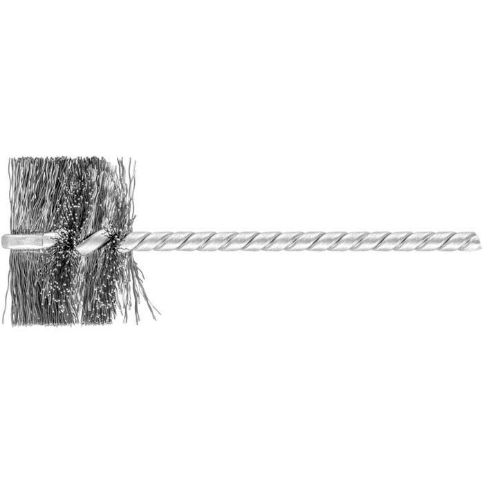 Rohrbürste - PFERD - ungezopft, aus Stahldraht - für Stahl, Baustahl etc. - Bezeichnung IBU 3225/3,8 ST 0,20 - Bürsten-Ø 32 mm - Schaft-Ø 3,8 mm