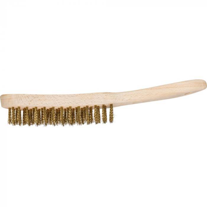 PFERD Handbürste HBU 40 MES 0,30 - universeller Einsatz - Messing 0,30 - Anzahl Reihen 4 - Gesamtlänge 290 mm - VE 10 Stück - Preis per VE
