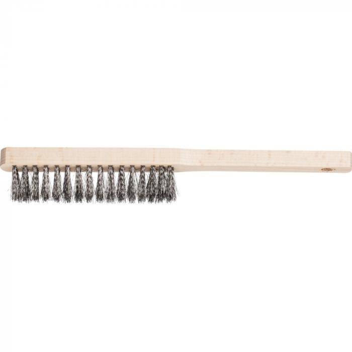 PFERD Handbürste HBFM 40 ST 0,15 - für Feinmechaniker - Stahl 0,15 - Anzahl Reihen 4 - Gesamtlänge 220 mm - VE 10 Stück - Preis per VE