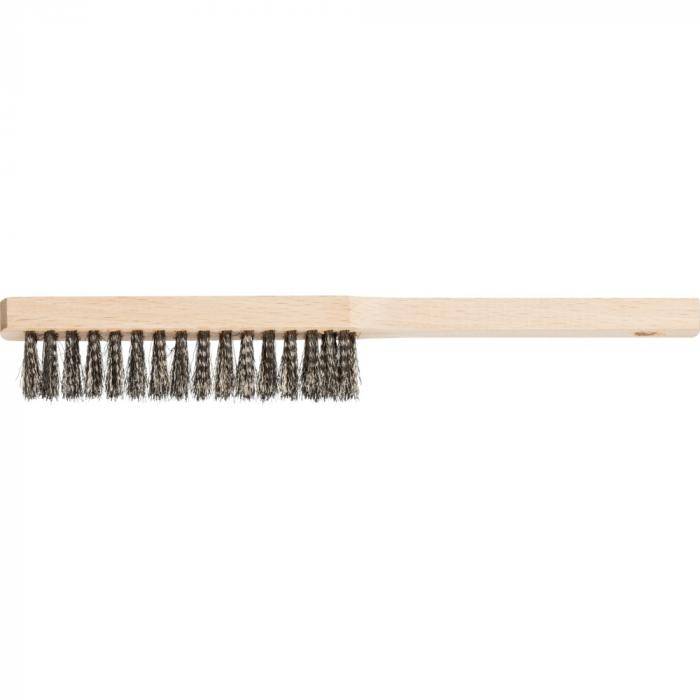 PFERD Handbürste HBFM 40 INOX 0,15 - für Feinmechaniker - INOX 0,15 - Anzahl Reihen 4 - Gesamtlänge 220 mm - VE 10 Stück - Preis per VE