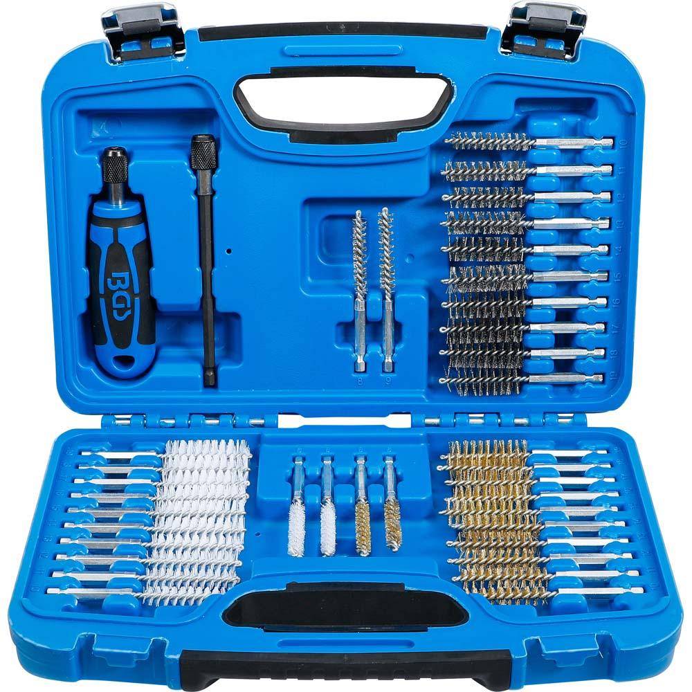 Bürsten-Sortiment - Bürsten mit 1/4" Aufnahme - 38-teilig "BGS"
