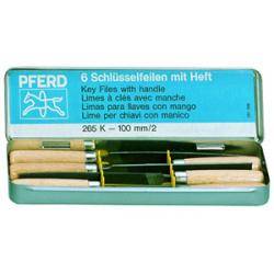 Schlüsselfeilen-Set 265 K von "PFERD" - Hieb 2 - Länge 100 mm