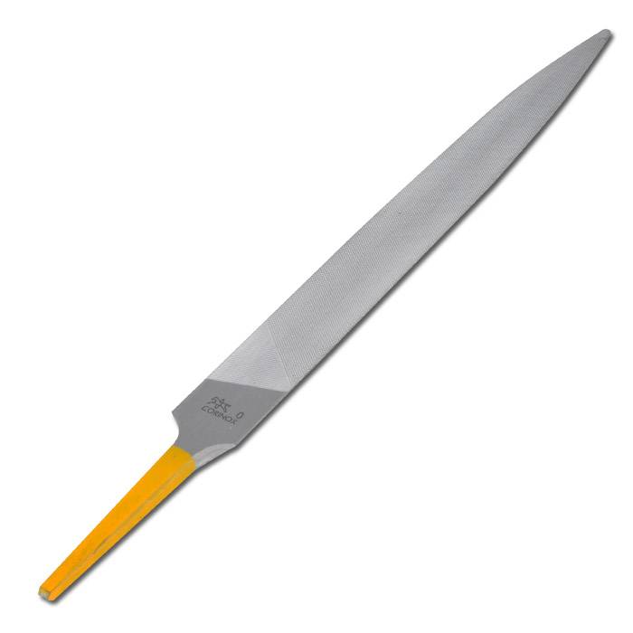 Angelfeile, PFERD - Oberflächenhärte 1200 HV - halbrund CORINOX - Länge 200 mm - Querschnitt 21 x 6 mm - passendes Heft FH 4/1 - Schweizer Hiebe