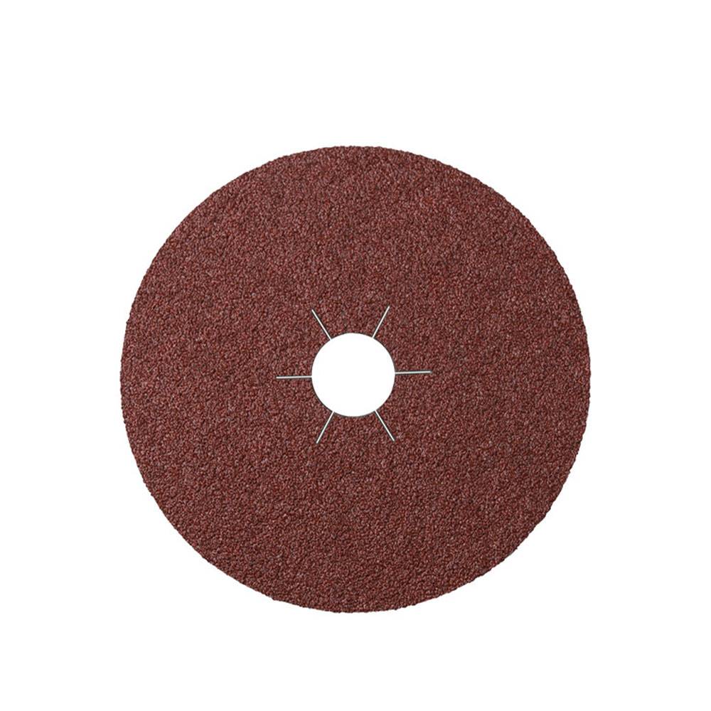 Fiberscheiben CS 561 - Ø 115 mm - K 120, Korund - Sternloch-Ø 22 mm - Einsatz mit Stützteller - VE 25 Stück - Preis per VE