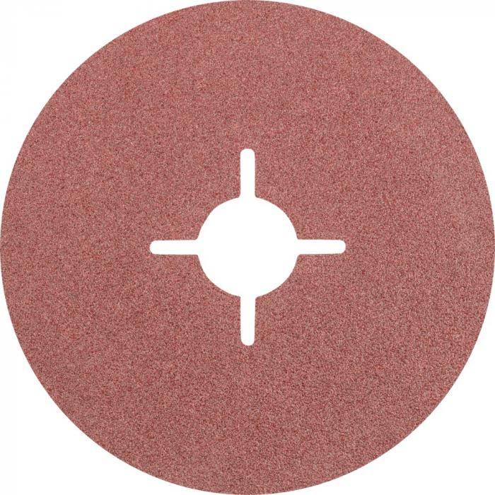 Fiberschleifer FS - PFERD - Ausführung Korund A - Außen-Ø 100 mm - Bohrungs-Ø 16 mm - Korngröße 80 - VE 25 Stück - Preis per VE