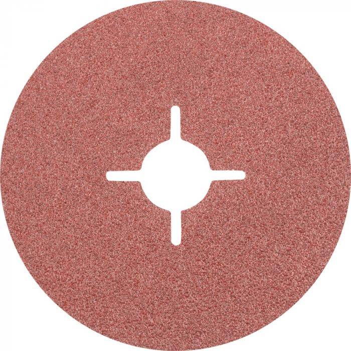 Fiberschleifer FS - PFERD - Ausführung Korund A - Außen-Ø 100 mm - Bohrungs-Ø 16 mm - Korngröße 50 - VE 25 Stück - Preis per VE