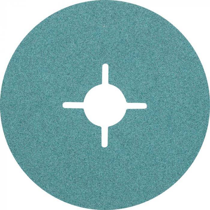 Fiberschleifer FS - Ausführung Zirkonkorund Z - Außen-Ø 100 mm - Bohrungs-Ø 16 mm - Korngröße 100 - VE 25 Stück - Preis per VE