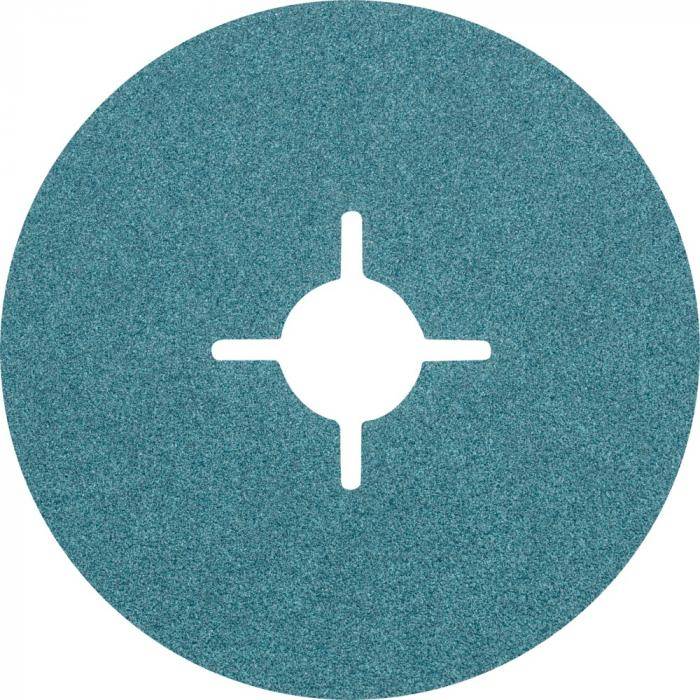 Fiberschleifer FS - Ausführung Zirkonkorund Z - Außen-Ø 100 mm - Bohrungs-Ø 16 mm - Korngröße 80 - VE 25 Stück - Preis per VE