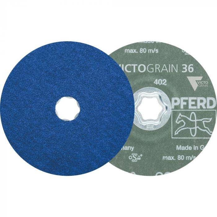 Fiberschleifer CC-FS - PFERD - COMBICLICK - Ausführung VICTOGRAIN-COOL 36 - Außen-Ø 180 mm - VE 25 Stück - Preis per VE - max. RPM 8500