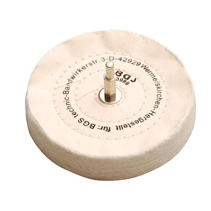 Polierscheibe - Ø 125 mm x 22 mm - 6 mm Bohrmaschinenschaft