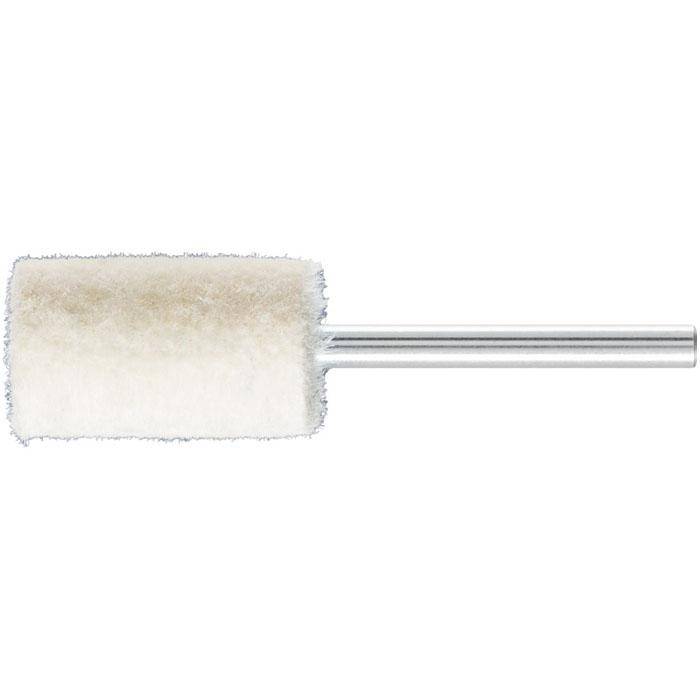 Polier-Stift - PFERD - Filz - Schaft-Ø 3 mm - Maße (D x T) 12 x 20 mm - Bezeichnung FK ZYA 1220/3 M - Sd x L2 3 x 40 mm - Härtegrad mittel - empf