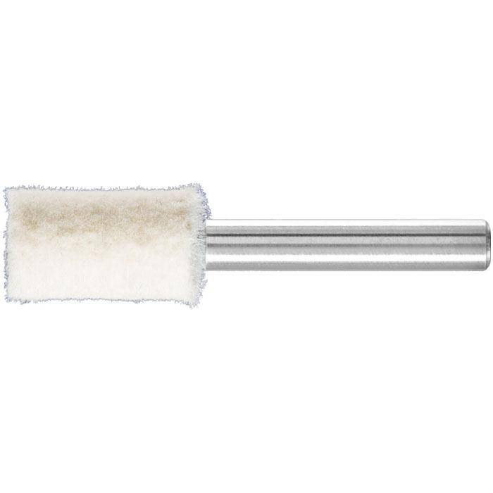 Polier-Stift - PFERD - Filz - Schaft-Ø 6 mm - Maße (D x T) 12 x 20 mm - Bezeichnung FK ZYA 1220/6 M - Härtegrad mittel - empf. Drehzahl 7950 - 1590