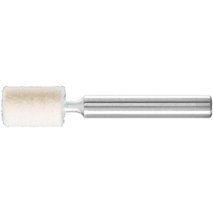 Polier-Stift - PFERD - Filz - Schaft-Ø 6 mm - Maße (D x T) 10 x 15 mm - Bezeichnung FK ZYA 1015/6 H - Härtegrad hart - empf. Drehzahl 10000 - 20000