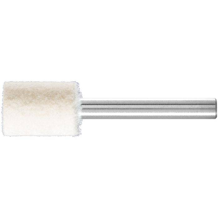 Polierstift - PFERD - Filz - Schaft-Ø 6 mm - Stirnbohrung - Maße (D x T) 15 x 20 mm - Bezeichnung FK ZYA 1520/6 H ST-BO - Härtegrad hart - empf. Dr