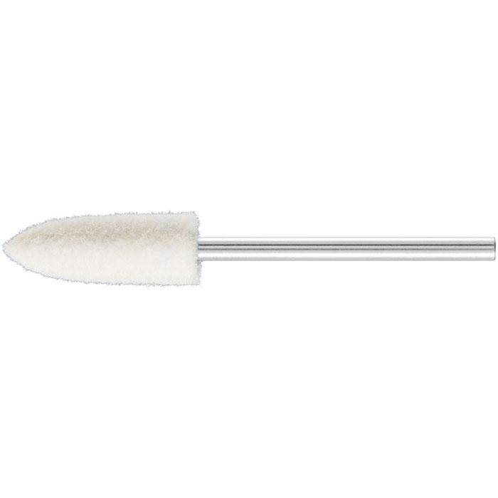 Polier-Stift - PFERD - Schaft-Ø 2,35 mm - Spitzkegelform - Filz - Bezeichnung FK SPK 0610/2,35 M - Ausführung mittel - Maße (D x T) 6 x 18 mm - emp