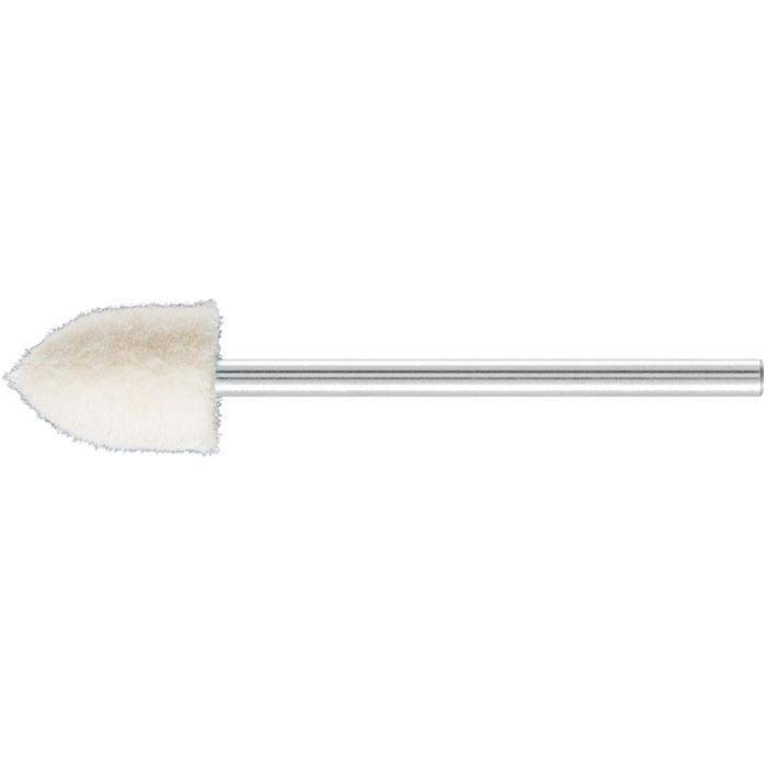Polier-Stift - PFERD - Schaft-Ø 2,35 mm - Spitzkegelform - Filz - Bezeichnung FK SPK 0812/2,35 M - Ausführung mittel - Maße (D x T) 8 x 12 mm - emp