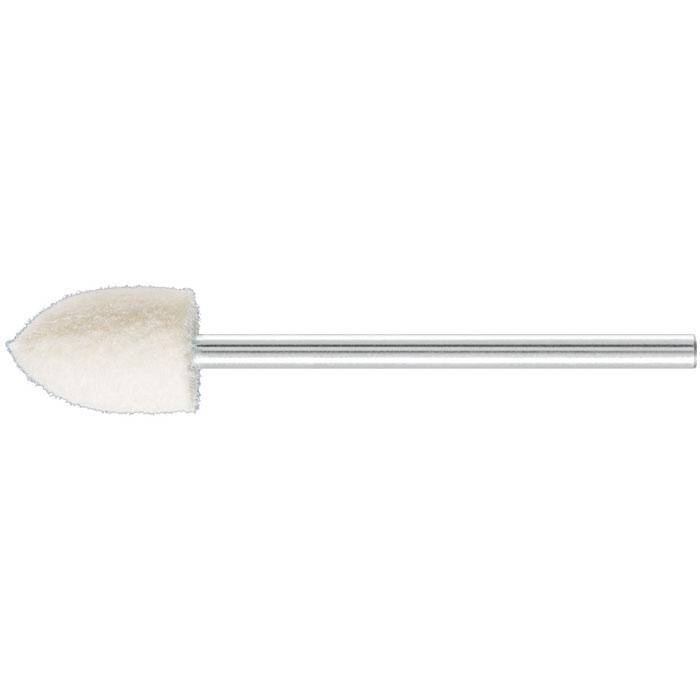 Polier-Stift - PFERD - Schaft-Ø 2,35 mm - Spitzkegelform - Filz - Bezeichnung FK SPK 0812/2,35 H - Ausführung hart - Maße (D x T) 8 x 12 mm - empf
