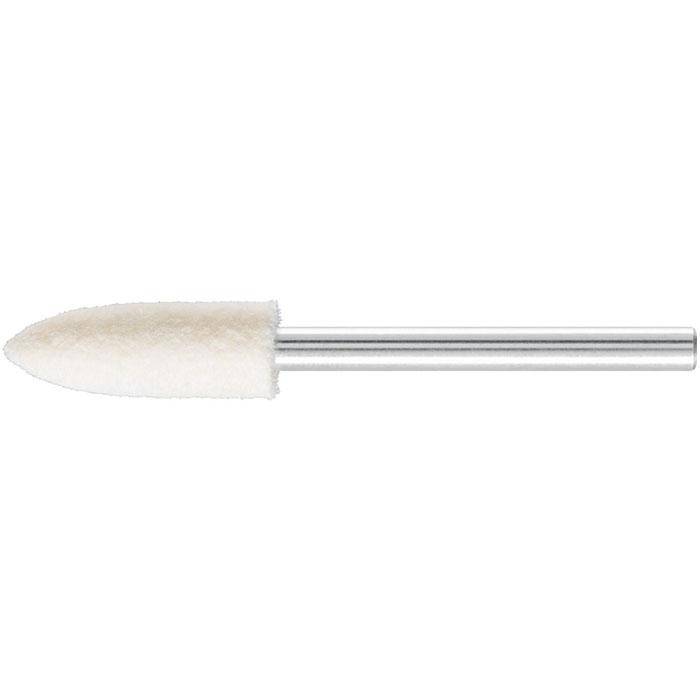 Polier-Stift - PFERD - Schaft-Ø 3 mm - Filz - Bezeichnung FK SPK 0618/3 H - Ausführung hart - Maße (D x T) 6 x 18 mm - empf. Drehzahl 16000 - 32000