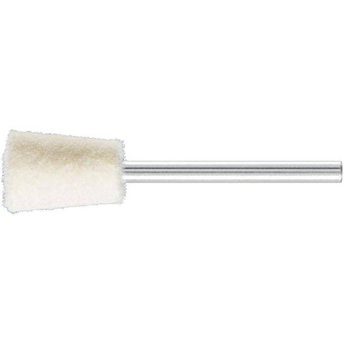 Polier-Stift - PFERD - Schaft-Ø 3 mm - Winkelform - Filz - Bezeichnung FK WKN 1015/3 M - Ausführung mittel - empf. Drehzahl 10000 - 20000 min-¹ -