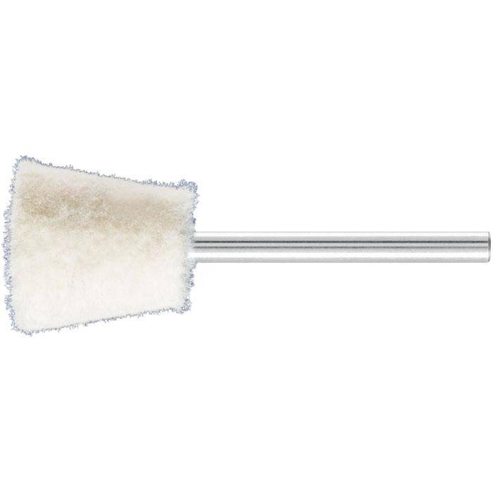 Polier-Stift - PFERD - Schaft-Ø 3 mm - Winkelform - Filz - Bezeichnung FK WKN 1515/3 M - Ausführung mittel - empf. Drehzahl 6000 - 12000 min-¹ - ma