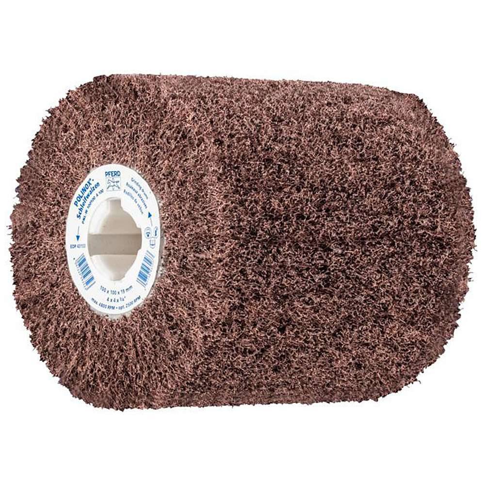 Schleifvlies - PFERD POLINOX® - lamellenförmiges Vlies - Schleifmittel Korund - Bezeichnung PNL-W 100100 A 100 - Korngröße 100