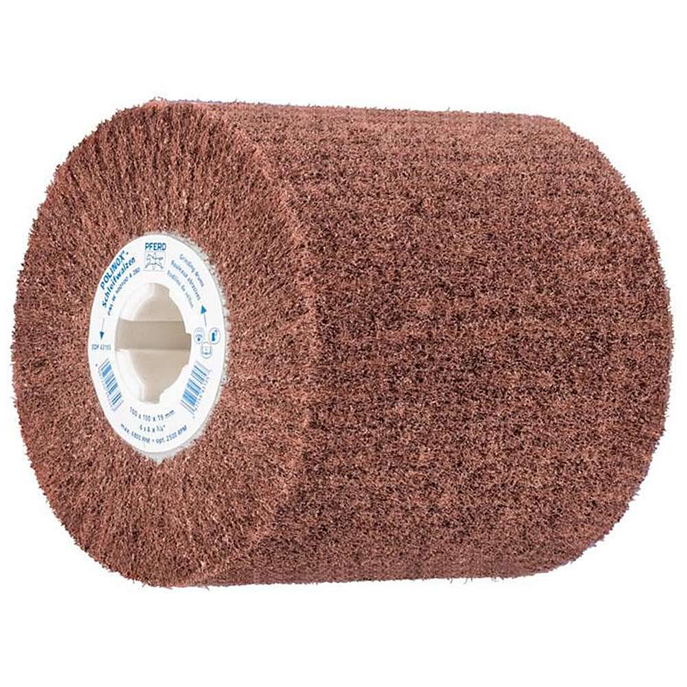 Schleifvlies - PFERD POLINOX® - lamellenförmiges Vlies - Schleifmittel Korund - Bezeichnung PNL-W 100100 A 280 - Korngröße 280