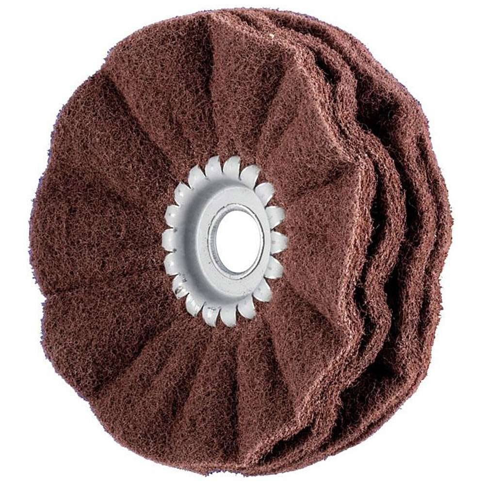 Schleifrad - PFERD POLINOX® - mit Metallkern - Schleifmittel Korund - Bezeichnung PNR 15040/20 A 280 - Besatzmaße (D x T) 150 x 40 mm - Bohrungs-Ø