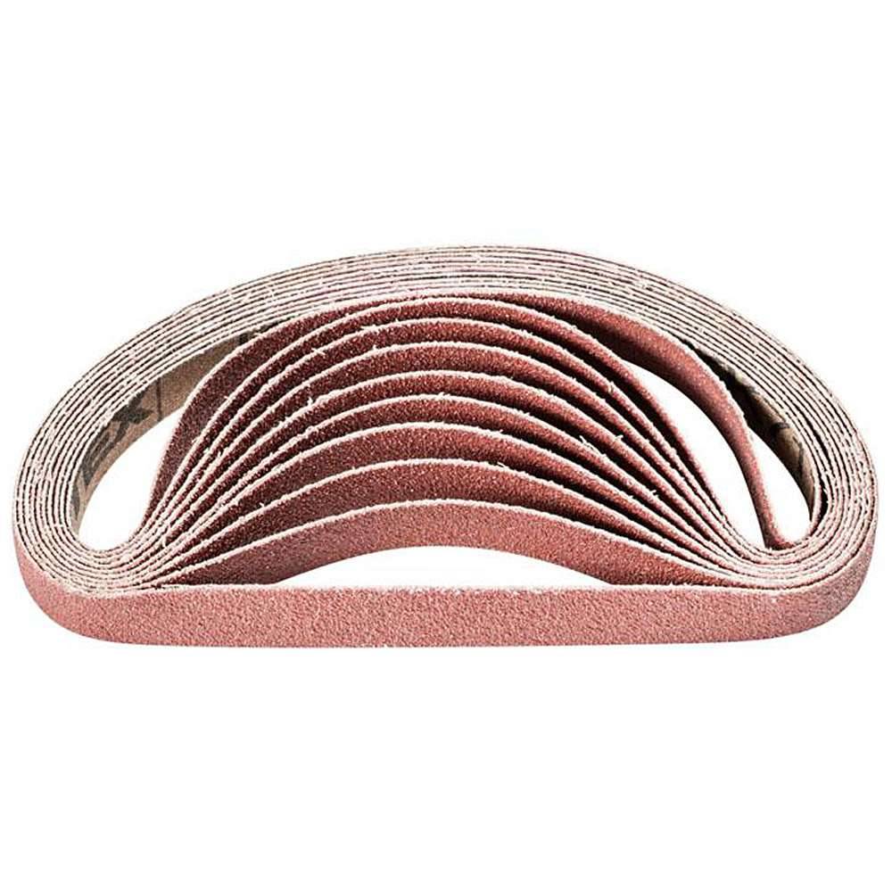 Schleifband - PFERD - Korund A - Korngröße 80 - Maße (T x L) 12 x 305 mm - Bezeichnung BA 12/305 T A 80 - VE 100 Stk. - Preis per VE