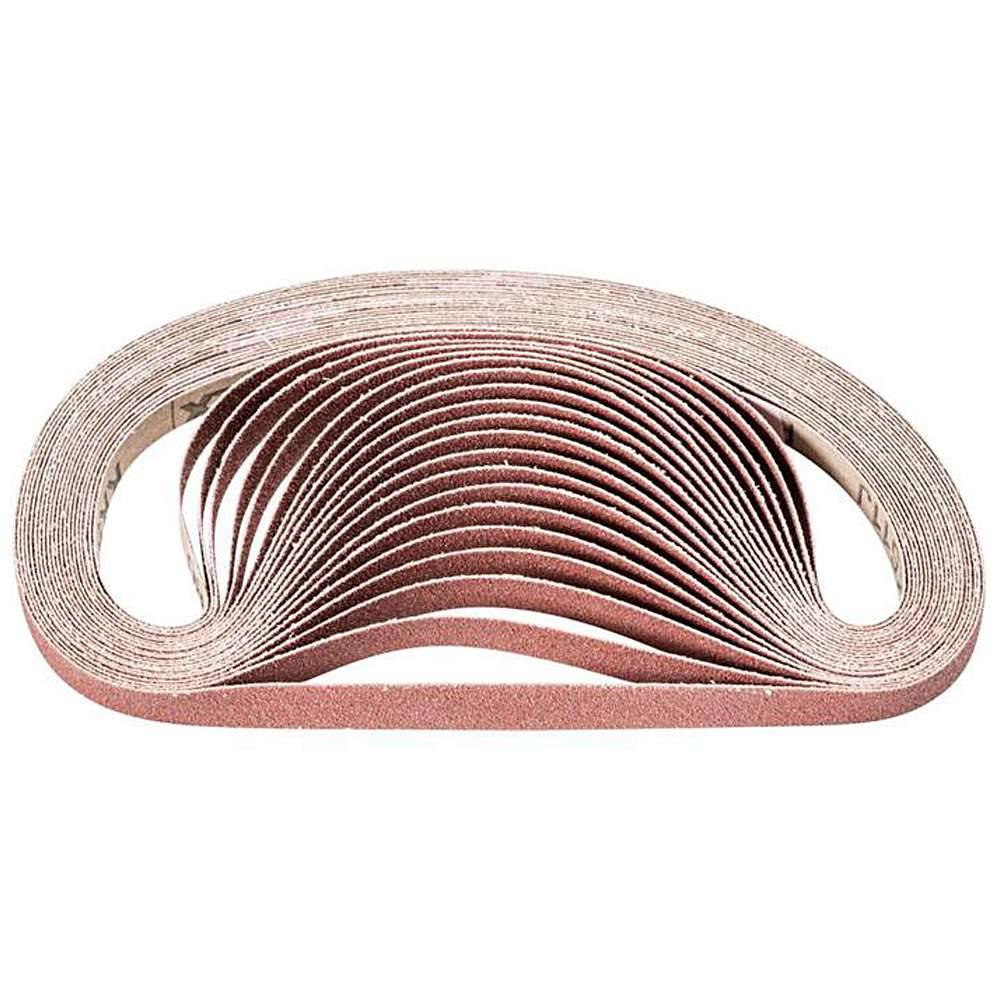 Schleifband - PFERD - Korund A - Korngröße 80 - Maße (T x L) 12 x 520 mm - Bezeichnung BA 12/520 J A 80 - VE 100 Stk. - Preis per VE