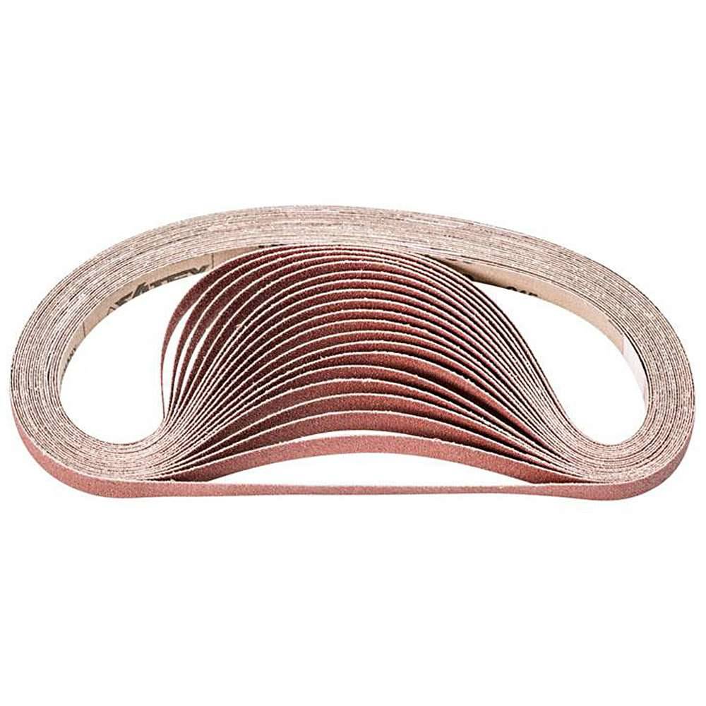 Schleifband - PFERD - Korund A - Korngröße 80 - Maße (T x L) 12 x 610 mm - Bezeichnung BA 12/610 J A 80 - VE 100 Stk. - Preis per VE