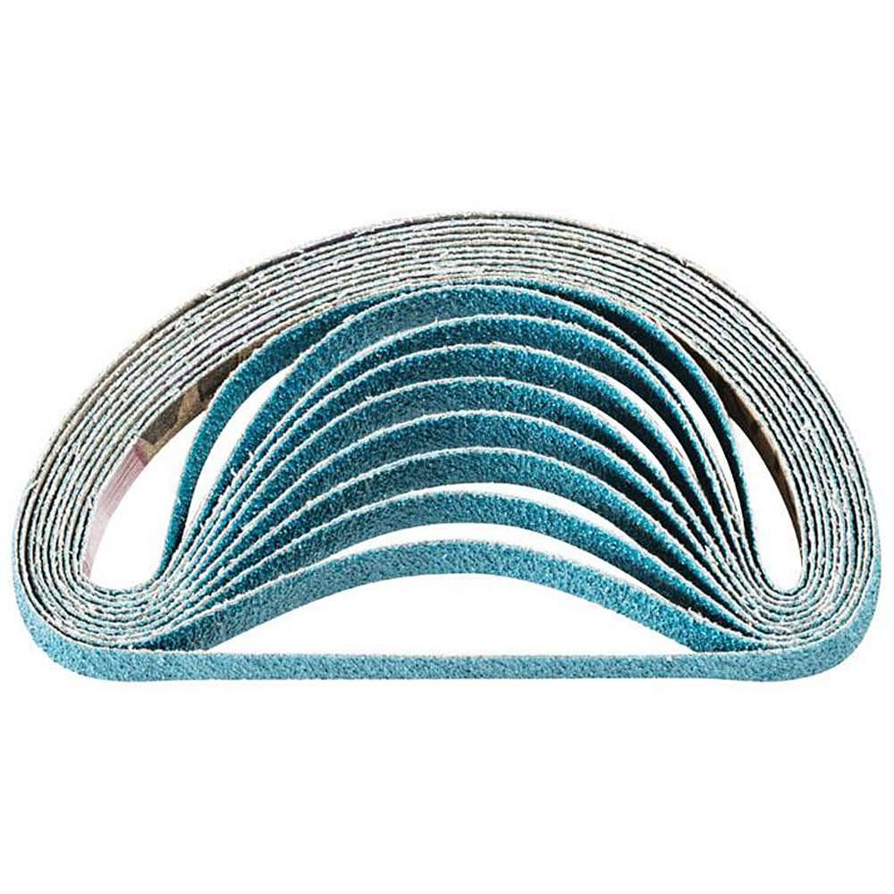 Schleifband - PFERD - Zirkonkorund Z - Korngröße 60 - Bezeichnung BA 10/330 X Z 60 - Maße (T x L) 10 x 330 mm - ISO 2976 - VE 100 Stk. - Preis per