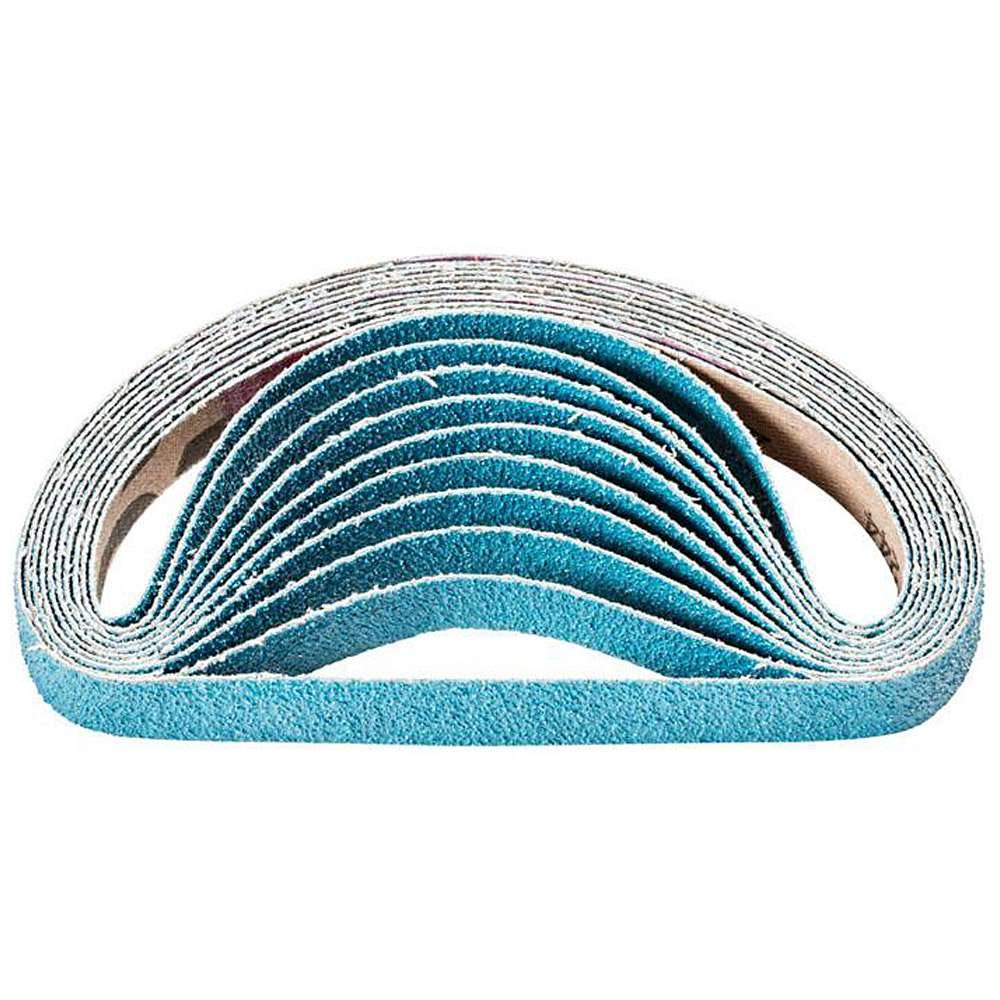Schleifband - PFERD - Zirkonkorund Z - Korngröße 60 - Bezeichnung BA 12/330 T Z 60 - Maße (T x L) 12 x 330 mm - ISO 2976 - VE 100 Stk. - Preis per