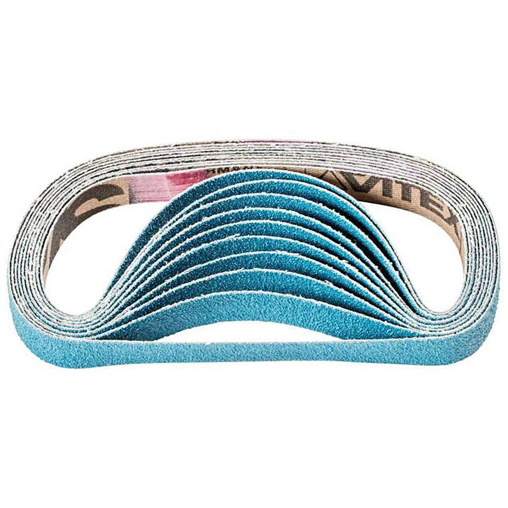 Schleifband - PFERD - Zirkonkorund Z - Korngröße 80 - Bezeichnung BA 12/330 T Z 80 - Maße (T x L) 12 x 330 mm - ISO 2976 - VE 100 Stk. - Preis per