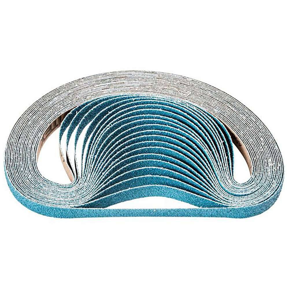 Schleifband - PFERD - Zirkonkorund Z - Korngröße 60 - Bezeichnung BA 12/520 X Z 60 - Maße (T x L) 12 x 520 mm - ISO 2976 - VE 100 Stk. - Preis per