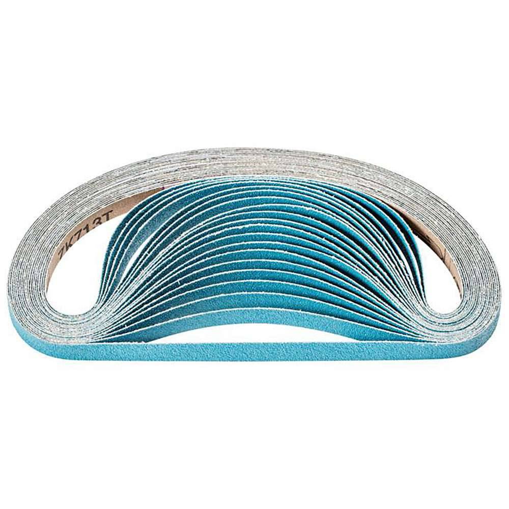 Schleifband - PFERD - Zirkonkorund Z - Korngröße 80 - Bezeichnung BA 12/610 T Z 80 - Maße (T x L) 12 x 610 mm - ISO 2976 - VE 100 Stk. - Preis per