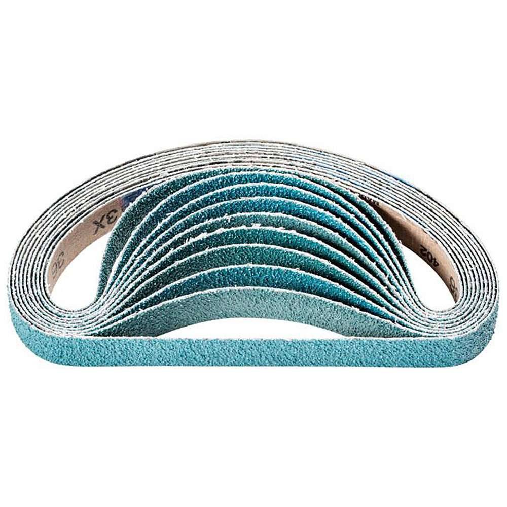 Schleifband - PFERD - Zirkonkorund Z - Korngröße 36 - Bezeichnung BA 20/520 X Z 36 - Maße (T x L) 20 x 520 mm - ISO 2976 - VE 20 Stk. - Preis per