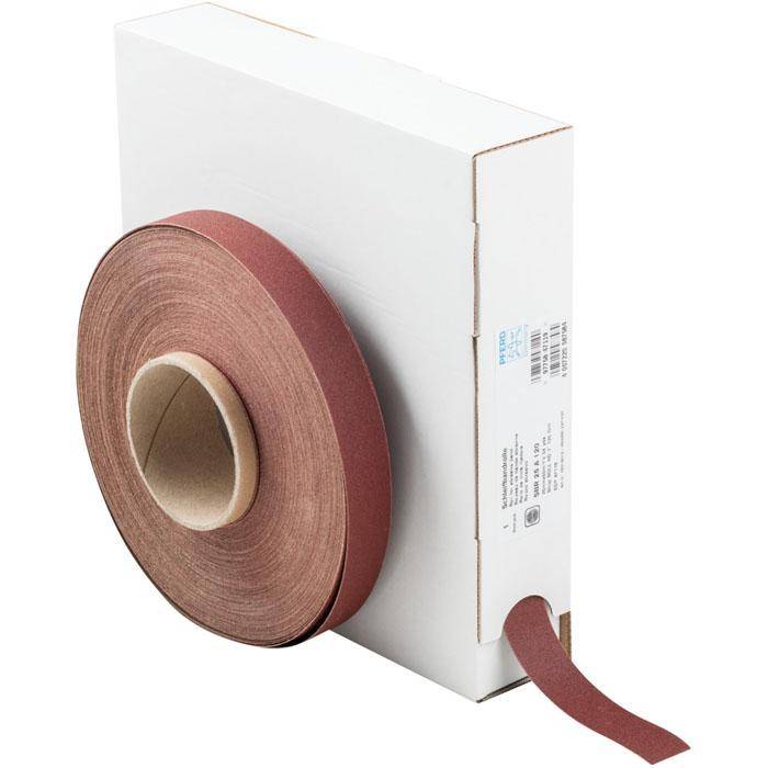 Schleifband - PFERD - Korund A - Korngröße 120 - auf Rolle - Bezeichnung SBR 25 A 120 - Maße (T x L) 25 x 50000 mm