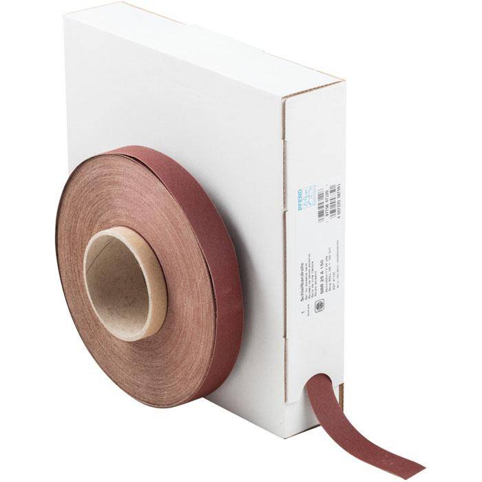 Schleifband - PFERD - Korund A - Korngröße 150 - auf Rolle - Bezeichnung SBR 25 A 150 - Maße (T x L) 25 x 50000 mm
