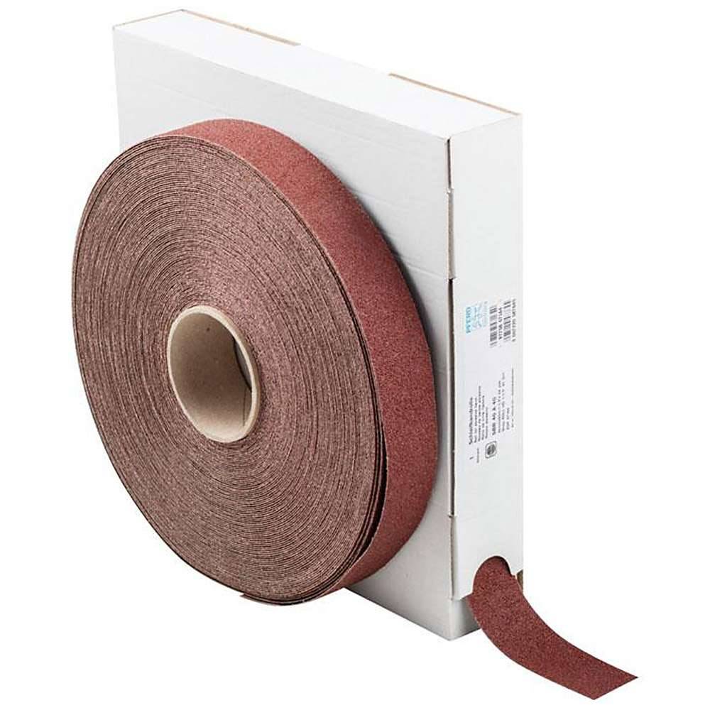 Schleifband - PFERD - Korund A - Korngröße 40 - auf Rolle - Bezeichnung SBR 40 A 40 - Maße (T x L) 40 x 50000 mm