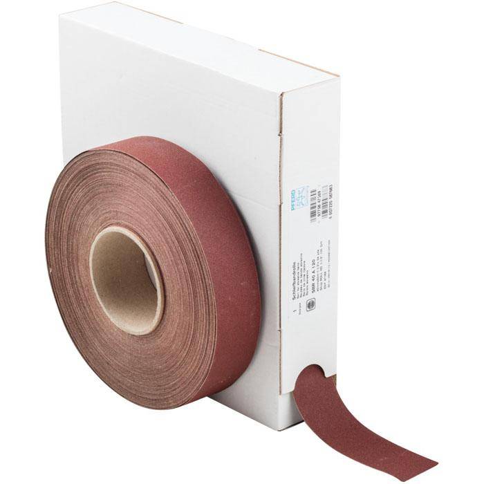 Schleifband - PFERD - Korund A - Korngröße 120 - auf Rolle - Bezeichnung SBR 40 A 120 - Maße (T x L) 40 x 50000 mm