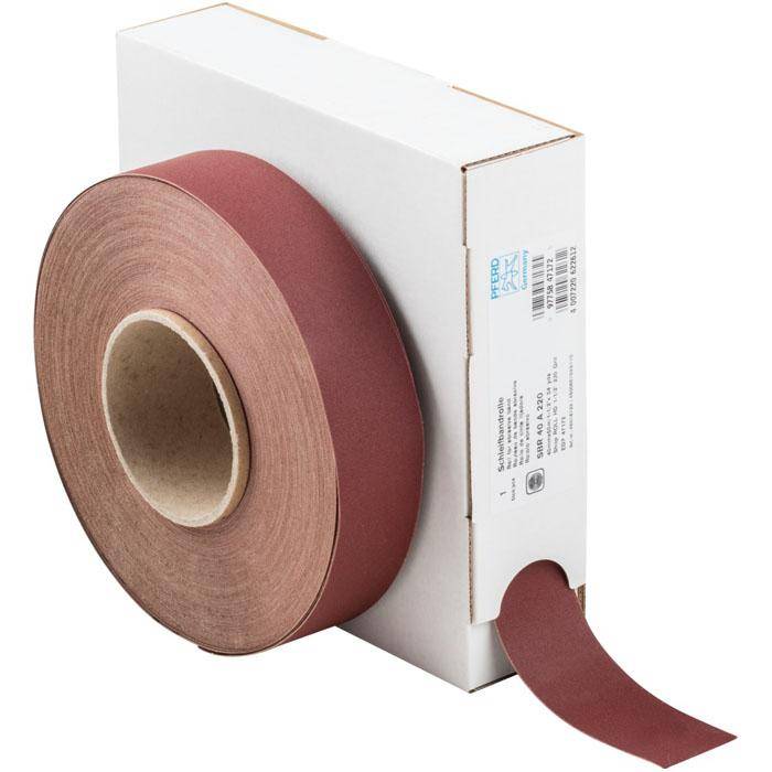 Schleifband - PFERD - Korund A - Korngröße 220 - auf Rolle - Bezeichnung SBR 40 A 220 - Maße (T x L) 40 x 50000 mm