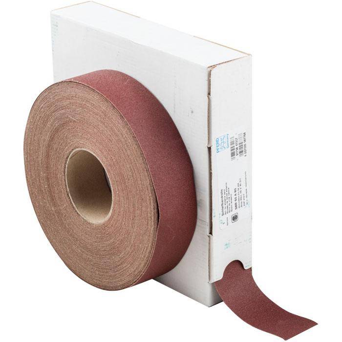 Schleifband - PFERD - Korund A - Korngröße 80 - auf Rolle - Bezeichnung SBR 50 A 80 - Maße (T x L) 50 x 50000 mm