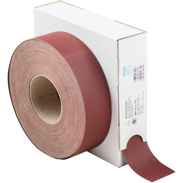 Schleifband - PFERD - Korund A - Korngröße 150 - auf Rolle - Bezeichnung SBR 50 A 150 - Maße (T x L) 50 x 50000 mm