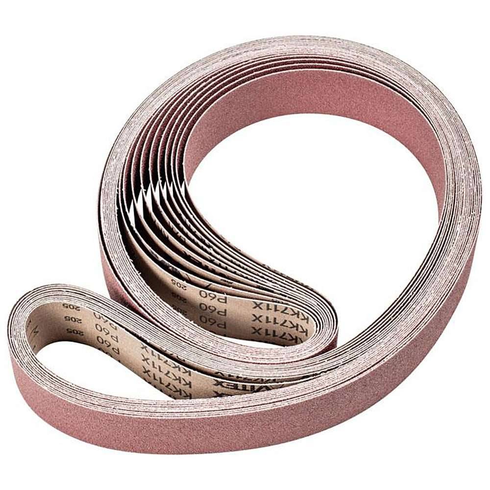 Schleifband - PFERD - Korund A - Korngröße 60 - Bezeichnung BA 50/2000 X - A 60 - Maße 50 x 2000 mm - ISO 2976 - VE 10 Stk. - Preis per VE