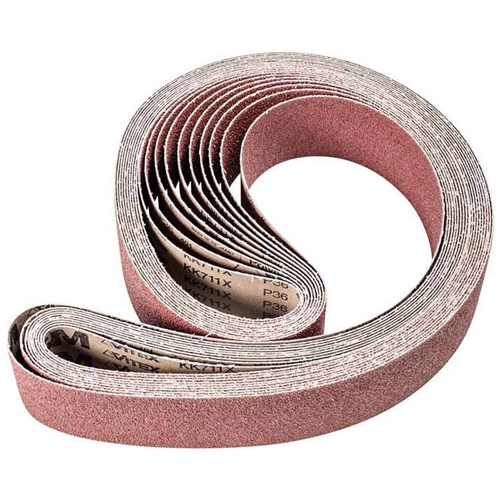 Schleifband - PFERD - Korund A - Korngröße 36 - Bezeichnung BA 75/2500 X A 36 - Maße 75 x 2000 mm - ISO 2976 - VE 10 Stk. - Preis per VE