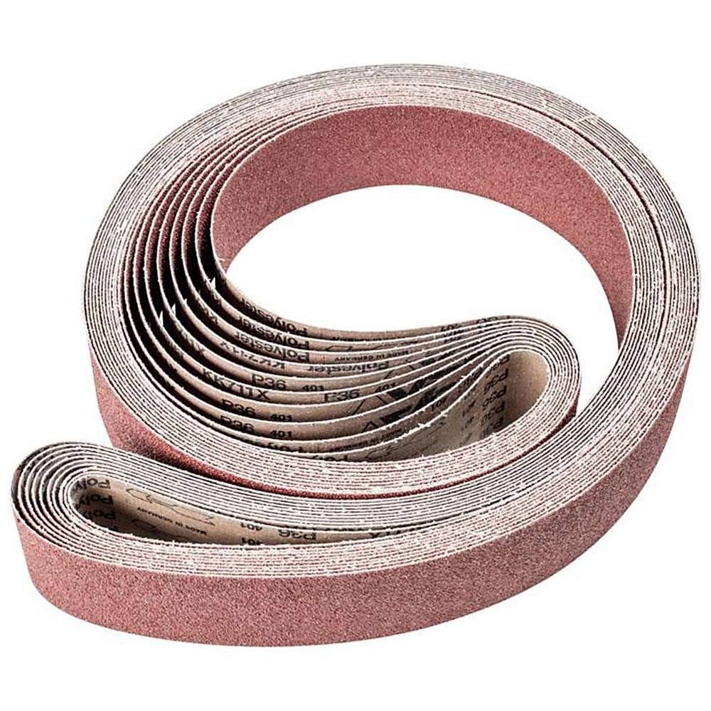 Schleifband - PFERD - Korund A - Korngröße 36 - Bezeichnung BA 75/2500 X A 36 - Maße 75 x 2500 mm - ISO 2976 - VE 10 Stk. - Preis per VE