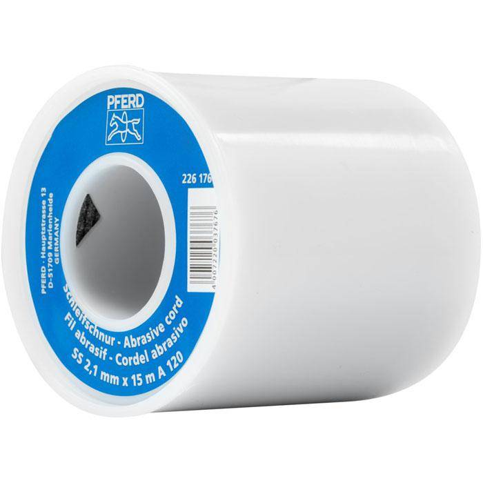 Schleifband - PFERD - Korundschleifschnur - Durchmesser 2,1 mm - Bezeichnung SS 2,1mm x 15m A 120 - Korngröße 120