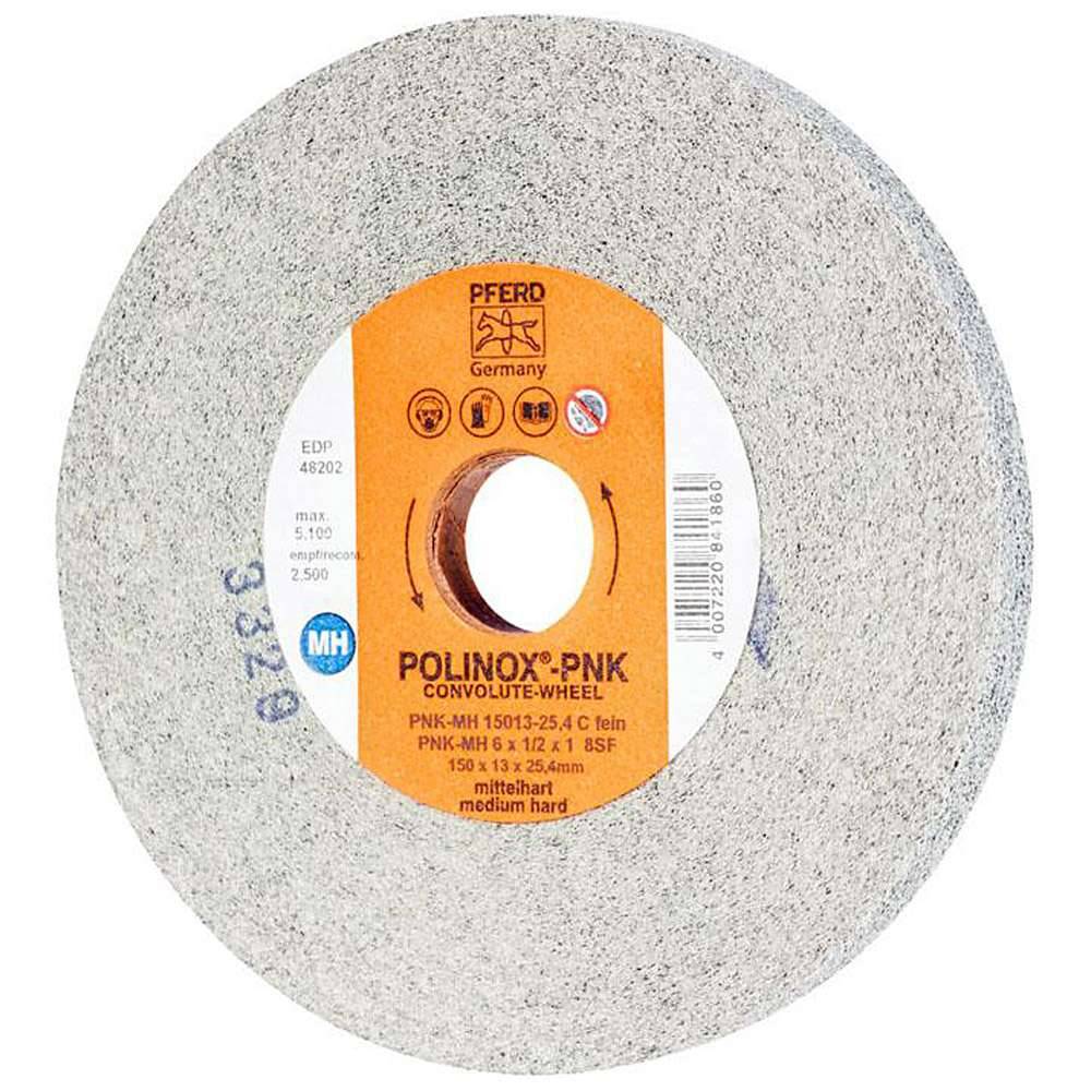Schleifvlies - PFERD POLINOX® - spiralförmig - Korund/Siliciumcarbid - Bezeichnung PNK-MH 15013-25,4 SiC F - Schleifmittel Siliciumcarbid - Maße (D