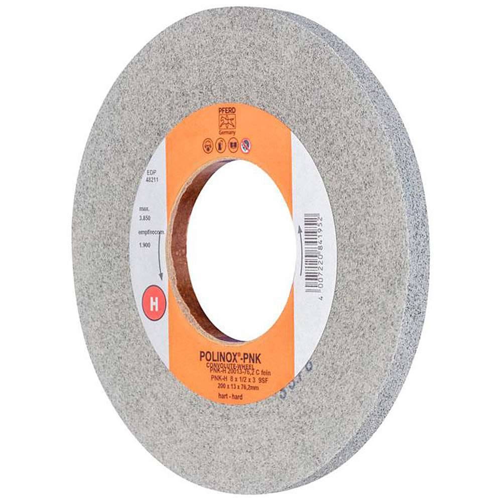Schleifvlies - PFERD POLINOX® - spiralförmig - Korund/Siliciumcarbid - Bezeichnung PNK-H 20013-76,2 SiC F - Schleifmittel Siliciumcarbid - Maße (D